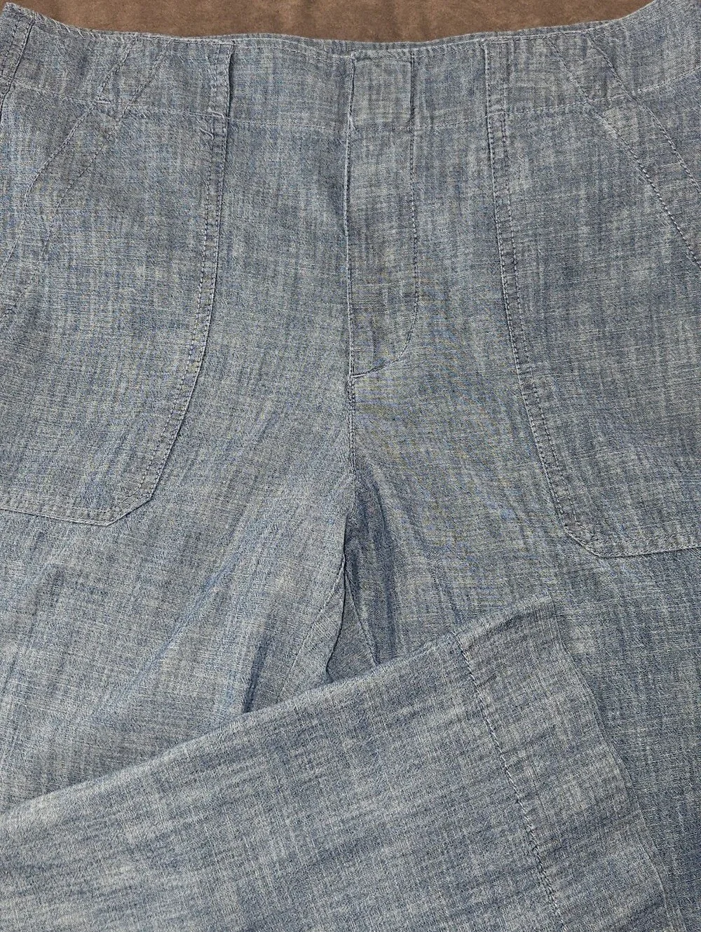 GAP Light Blue Wide-Leg 100% Cotton Pants Sz 6